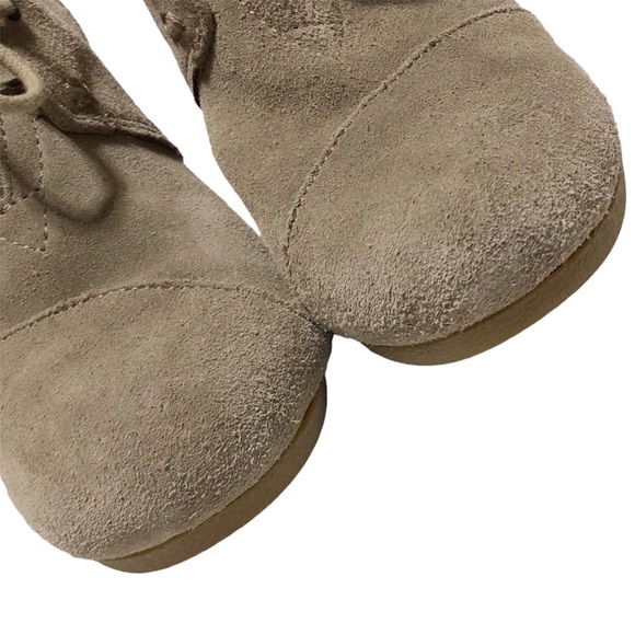 Toms Suede Wedge Booties - Picture 4 of 14